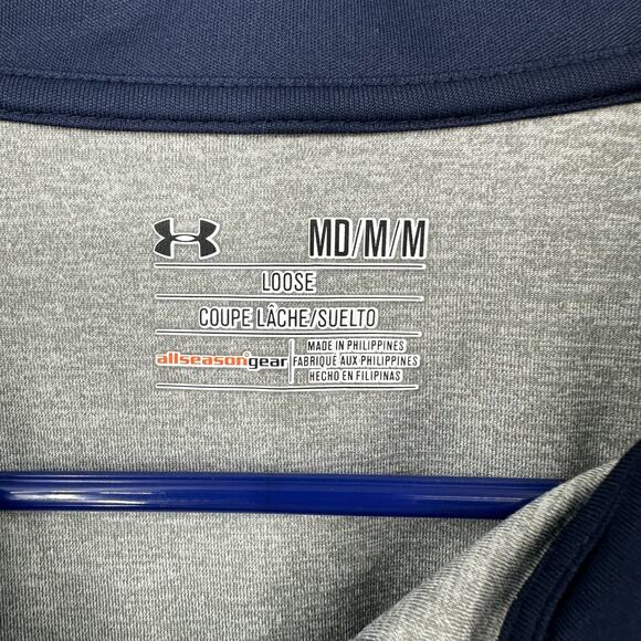 Under Armour Size Medium Sweater Gray Fighting Irish Notre Dame University Track - Picture 4 of 4